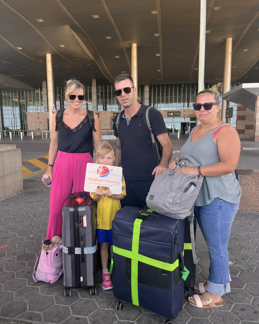 Group transfer pickup at Hurghada Airport
